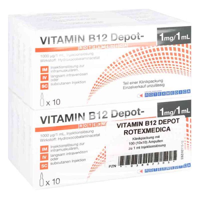 Vitamin B12 Depot Rotexmedica Injektionslösung (100X1 ml)