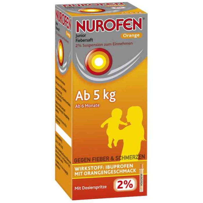 Nurofen Junior Fiebersaft Orange 2% (150 ml)