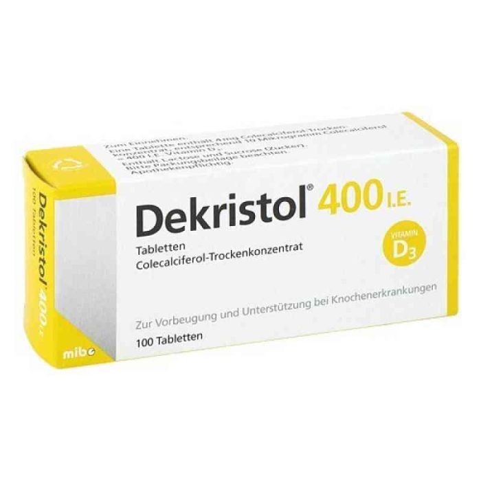 Dekristol 400 I.e. Tabletten (100 stk)