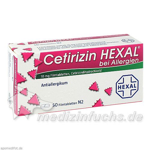 Cetirizin Hexal bei Allergien, 50 ST