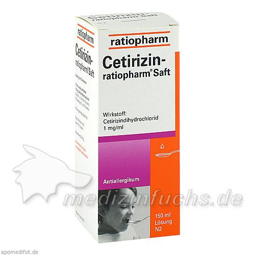 Cetirizin-ratiopharm Saft, 150 ML