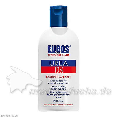 EUBOS Trockene Haut Urea 10% Körperlotion, 200 ML