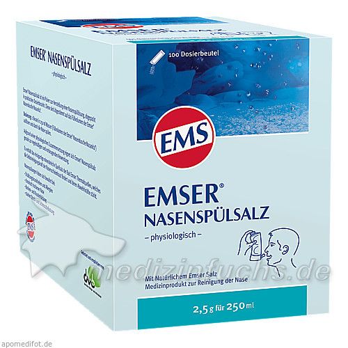 EMSER NASENSPÜLSALZ physiologisch Beutel, 100 ST