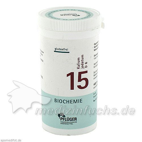 Biochemie Pflüger Nr. 15 Kalium jodatum D 6, 400 ST