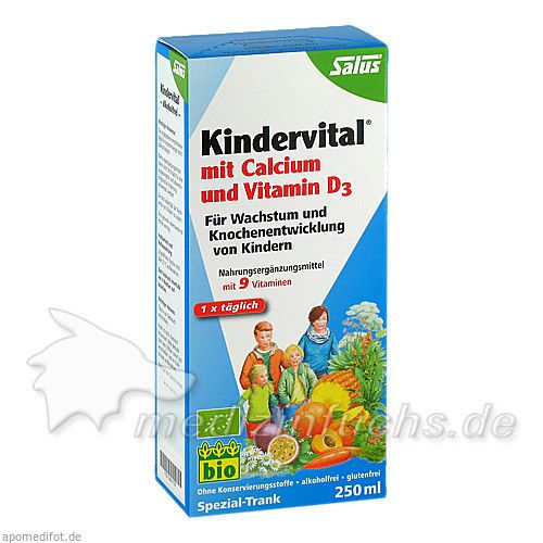 KINDERVITAL Bio mit Calcium und Vitamin D3 Salus, 250 ML