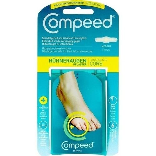 Compeed feuchtigkeitsspendende Hühneraugenpflaster, 6 ST